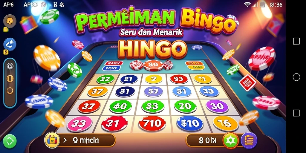 Tampilan permainan Bingo yang menarik dan penuh warna.