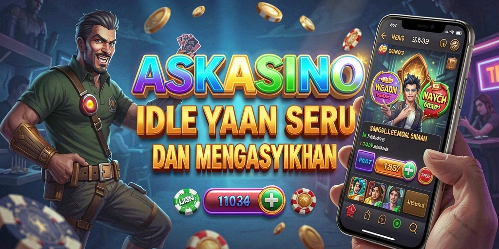 Screenshot gameplay ASKASINO menunjukkan keseruan dan grafik yang memikat.