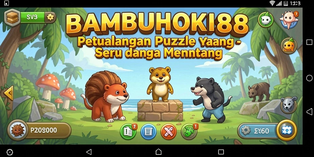 Tampilan gameplay seru dan menantang di BAMBUHOKI88.
