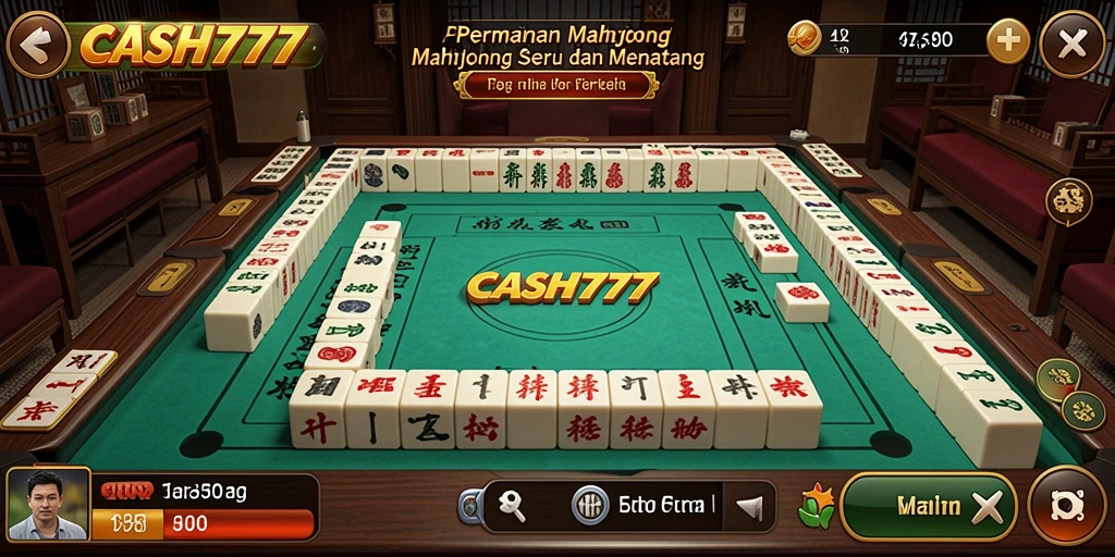 Tampilan gameplay Mahjong di CASH777 yang menegangkan dan mengasyikkan.