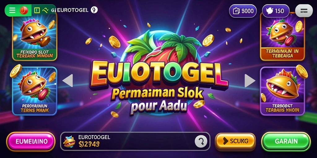 Tampilan gameplay menarik dari EUROTOGEL yang penuh warna.