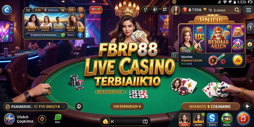 Screenshot FBRP88 menampilkan gameplay Live Casino yang menegangkan dan interaktif.