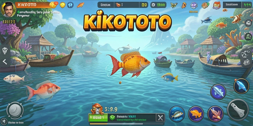 Tangkapan ikan yang menakjubkan dalam gameplay KIKOTOTO.