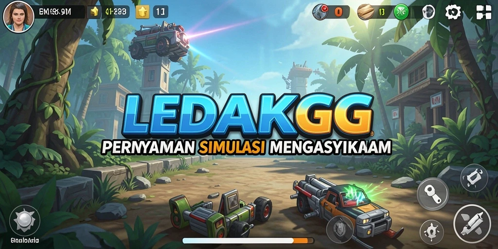 Tampilan gameplay seru dan interaktif di LEDAKGG.