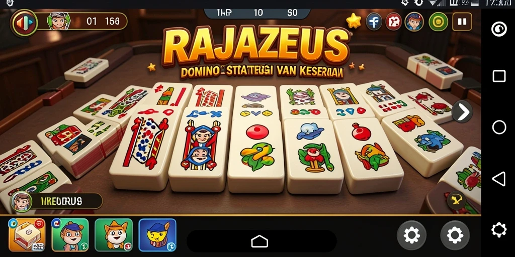 Tangkapan layar yang menampilkan aksi seru dalam permainan Domino.