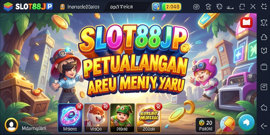 Tampilan permainan SLOT88JP yang penuh warna dan menarik.