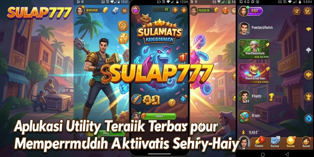 Tampilan utama SULAP777 dengan fitur-fitur Utility yang intuitif.