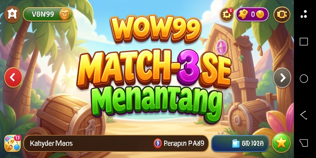 Tampilan gameplay WOW99 yang penuh warna dan seru.